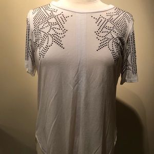 White Tee with stud detail